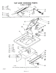 04 - Top And Console parts for Whirlpool Washer LHC4600W0 / from AppliancePartsPros.com