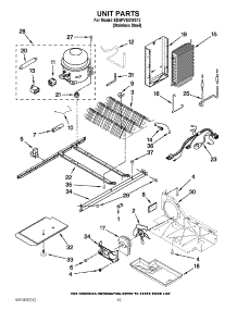 09 - Unit Parts parts for Whirlpool Refrigerator ED5PVEXWS12 / from AppliancePartsPros.com