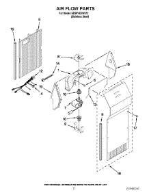 10 - Air Flow Parts parts for Whirlpool Refrigerator ED5PVEXWS12 / from AppliancePartsPros.com