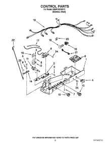 11 - Control Parts parts for Whirlpool Refrigerator ED5PVEXWS12 / from AppliancePartsPros.com