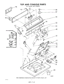 04 - Top And Console parts for Whirlpool Washer LFB7700W3 / from AppliancePartsPros.com
