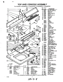 04 - Section parts for Whirlpool Washer LVA6405W1 / from AppliancePartsPros.com
