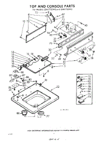 04 - Top And Console parts for Whirlpool Washer LDA7705W0 / from AppliancePartsPros.com