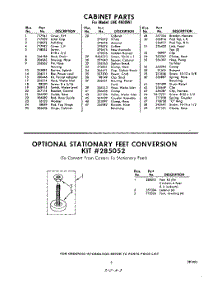 03 - Lit / Optional Stationary Feet Conver parts for Whirlpool Washer LHC4600W1 / from AppliancePartsPros.com