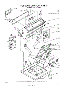 04 - Top And Console parts for Whirlpool Washer LFB7750W0 / from AppliancePartsPros.com