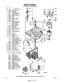 03 - Section parts for Whirlpool Washer LXA5805W0 / from AppliancePartsPros.com