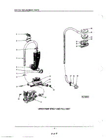 08 - Upper Pump Spray And Fill parts for Kitchenaid Dishwasher KDS57A / from AppliancePartsPros.com
