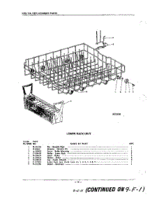 14 - Lower Rack parts for Kitchenaid Dishwasher KDS57A / from AppliancePartsPros.com