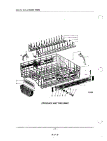 17 - Upper Rack And Track parts for Kitchenaid Dishwasher KDS57A / from AppliancePartsPros.com