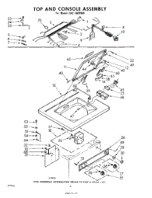 04 - Top And Console parts for Whirlpool Washer LHC4900W0 / from AppliancePartsPros.com