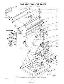04 - Top And Console parts for Whirlpool Washer LFB7750W3 / from AppliancePartsPros.com