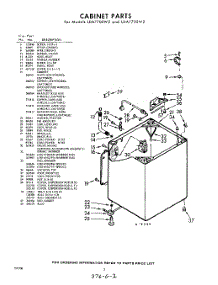 02 - Cabinet parts for Whirlpool Washer LDA7705W2 / from AppliancePartsPros.com