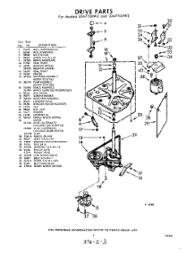 03 - Drive parts for Whirlpool Washer LDA7705W2 / from AppliancePartsPros.com