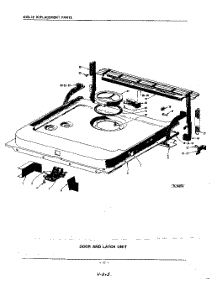 17 - Door And Latch parts for Kitchenaid Dishwasher KDS58 / from AppliancePartsPros.com