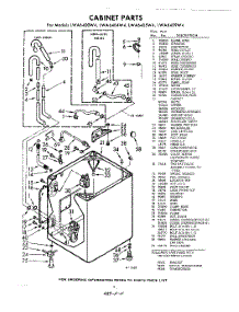 02 - Cabinet parts for Whirlpool Washer LWA6405W4 / from AppliancePartsPros.com