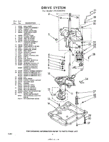 06 - Drive parts for Whirlpool Washer LFC4500W0 / from AppliancePartsPros.com