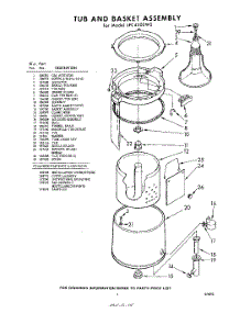 07 - Tub And Basket , Lit / Optional parts for Whirlpool Washer LFC4500W0 / from AppliancePartsPros.com