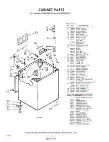 02 - Cabinet parts for Whirlpool Washer LDA7800W0 / from AppliancePartsPros.com