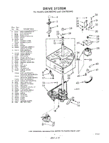 03 - Drive parts for Whirlpool Washer LDA7800W0 / from AppliancePartsPros.com