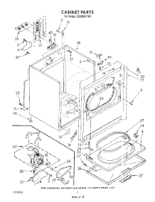 02 - Section parts for Whirlpool Dryer LE6098XTF0 / from AppliancePartsPros.com