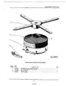 18 - Lower Wash Arm And Strainers parts for Kitchenaid Dishwasher KDS59 / from AppliancePartsPros.com