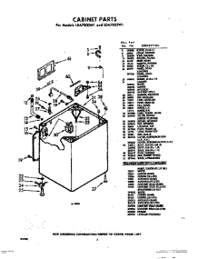 02 - Cabinet parts for Whirlpool Washer LDA7800W1 / from AppliancePartsPros.com
