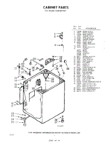 02 - Cabinet parts for Whirlpool Washer LXA5810W1 / from AppliancePartsPros.com