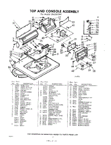04 - Top And Console parts for Whirlpool Washer LXA5810W1 / from AppliancePartsPros.com