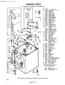 02 - Cabinet parts for Whirlpool Washer LWA6405W5 / from AppliancePartsPros.com