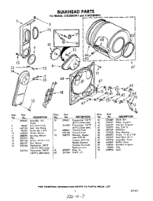07 - Bulkhead parts for Whirlpool Dryer LHE3000W1 / from AppliancePartsPros.com