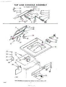 04 - Top And Console parts for Whirlpool Washer LFC4500W1 / from AppliancePartsPros.com