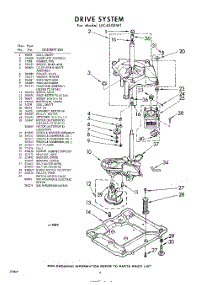 06 - Drive parts for Whirlpool Washer LFC4500W1 / from AppliancePartsPros.com