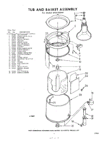 07 - Tub And Basket parts for Whirlpool Washer LFC4500W1 / from AppliancePartsPros.com