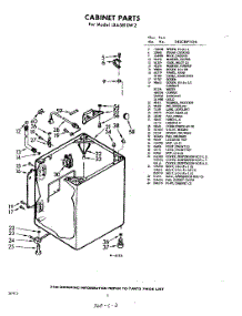 02 - Cabinet parts for Whirlpool Washer LXA5810W2 / from AppliancePartsPros.com