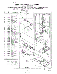 06 - Burner Assembly parts for Whirlpool Dryer LG6681XKW0 / from AppliancePartsPros.com