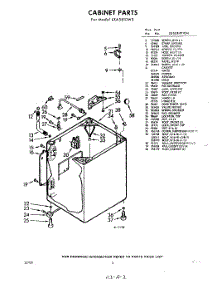 02 - Cabinet parts for Whirlpool Washer LXA5810W3 / from AppliancePartsPros.com