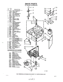 03 - Drive parts for Whirlpool Washer LXA5810W3 / from AppliancePartsPros.com
