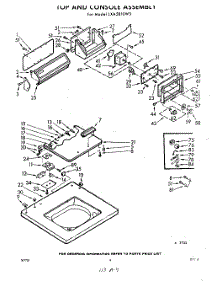 04 - Top And Console parts for Whirlpool Washer LXA5810W3 / from AppliancePartsPros.com