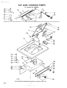 04 - Top And Console parts for Whirlpool Washer LFC4600W1 / from AppliancePartsPros.com
