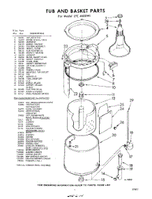 07 - Tub And Basket , Lit / Optional parts for Whirlpool Washer LFC4600W1 / from AppliancePartsPros.com