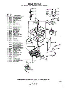 03 - Drive And Console parts for Whirlpool Washer LDA7800W3 / from AppliancePartsPros.com