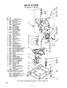 06 - Drive , Lit / Optional parts for Whirlpool Washer LFC4900W0 / from AppliancePartsPros.com