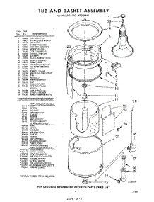 07 - Tub And Basket parts for Whirlpool Washer LFC4900W0 / from AppliancePartsPros.com