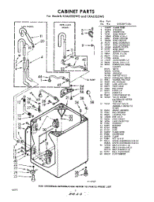 02 - Cabinet parts for Whirlpool Washer LXA6300W0 / from AppliancePartsPros.com