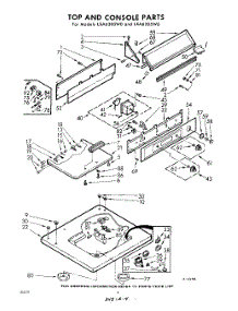 04 - Top And Console parts for Whirlpool Washer LXA6300W0 / from AppliancePartsPros.com