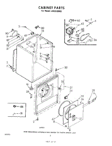 02 - Cabinet parts for Whirlpool Dryer LHE5530W0 / from AppliancePartsPros.com