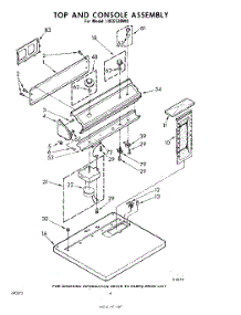 04 - Top And Console parts for Whirlpool Dryer LHE5530W0 / from AppliancePartsPros.com