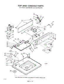04 - Top And Console parts for Whirlpool Washer LDA7805W0 / from AppliancePartsPros.com