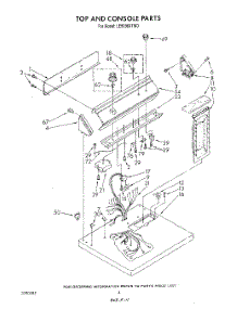 03 - Section parts for Whirlpool Dryer LE6098XTN0 / from AppliancePartsPros.com