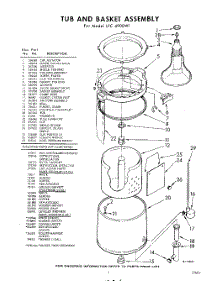 07 - Tub And Basket , Lit / Optional parts for Whirlpool Washer LFC4900W1 / from AppliancePartsPros.com